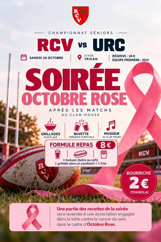 Affiche : Soirée Octobre Rose